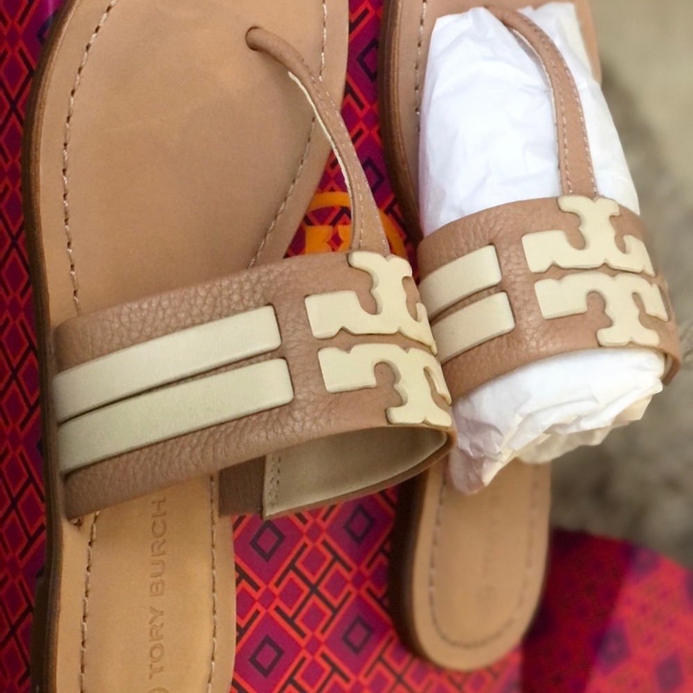 Tory Burch Leigh sandal, only worn once or twice!